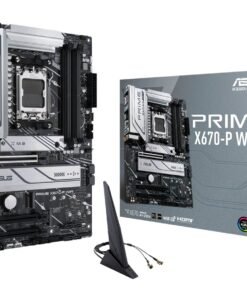 ASUS Prime X670-P WIFI - Placa base - ATX - Socket AM5 - AMD X670 Chipset - USB-C 3.2 Gen 2x2, USB 3.2 Gen 2, USB 3.2 Gen 1, USB-C 3.2 Gen 1 - 2.5 Gigabit LAN, Wi-Fi 6, Bluetooth - Tarjeta gráfica (CPU necesaria) - HD Audio (8-canales)