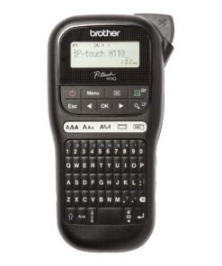Brother P-Touch PT-H110 - Etiquetadora - B/N - transferencia térmica - rollo (1,2 cm) - 180 ppp - hasta 20 mm/segundo - cortador - impresión de 2 líneas - negro