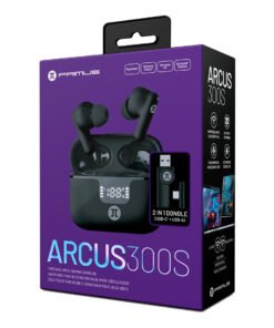 Primus Gaming PWH-300 | Auriculares Gaming True Wireless para PC, Consola y Móvil