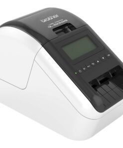 Brother QL-820NWB - Impresora de etiquetas - térmica directa - Rollo (6,1 cm) - 300 x 600 ppp - hasta 110 etiquetas/minuto - USB 2.0, LAN, Wi-Fi(n), host USB, Bluetooth 2.1 EDR - cortador - negro, blanco