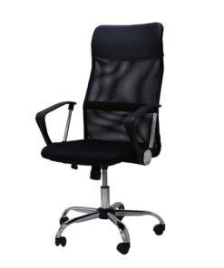 Silla de Oficina Ejecutiva Ergonómica Torin Negra con Reposabrazos