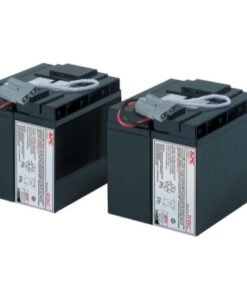 APC Replacement Battery Cartridge #55 - Batería de UPS - Ácido de plomo - 2 celdas - negro - para P/N: SMT2200C, SMT2200I-AR, SMT2200IC, SMT3000C, SMT3000I-AR, SMT3000IC, SUA3000I-IN