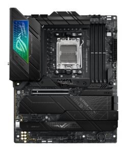 ASUS ROG Strix X670E-F Gaming WiFi - Placa base - ATX - Socket AM5 - AMD X670 Chipset - USB-C 3.2 Gen 2x2, USB 3.2 Gen 1, USB-C 3.2 Gen2, USB 3.2 Gen 2 - 2.5 Gigabit LAN, Wi-Fi 6, Bluetooth - Tarjeta gráfica (CPU necesaria) - High Definition Audio (canal 7.1)