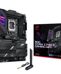 ASUS ROG Strix Z790-E Gaming WiFi - Placa base - ATX - Socket LGA1700 - Z790 Chipset - USB-C 3.2 Gen 2x2, USB-C 3.2 Gen2, USB 3.2 Gen 1, USB 3.2 Gen 2 - 2.5 Gigabit LAN, Wi-Fi 6E, Bluetooth - Tarjeta gráfica (CPU necesaria) - HD Audio (8-canales)
