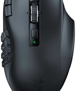Razer Naga V2 HyperSpeed: Ratón Gaming MMO Inalámbrico 19 Botones Programables Ergonómico para Diestros (2.4GHz/Bluetooth)