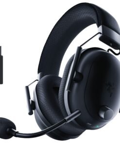Razer BlackShark V2 PRO – Auriculares Gaming Inalámbricos con Sonido Envolvente 7.1, Conectividad Dual (Bluetooth/2.4 GHz), Aislamiento de Ruido, Negro