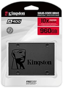 SSD 960 GB 2.5" SATA 6Gb/s Kingston A400 1 Kingston A400 - SSD - 960 GB - interno - 2.5" - SATA 6Gb/s