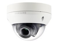 Hanwha Vision WiseNet HD+ SCV-6083R - Cámara de videovigilancia - cúpula - a prueba de vándalos - color (Día y noche) - 2 MP - 720p, 1080p - montura de placa - iris automático - vari-focal - compuesto - CC 12 V / CA 24 V