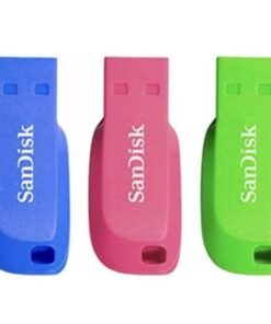 SanDisk Cruzer Blade - Unidad flash USB - 16 GB - USB 2.0 - azul, verde, rosa (paquete de 3)