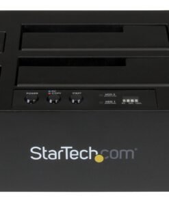 StarTech.com Standalone Hard Drive Duplicator, Dual Bay HDDSSD ClonerCopier, USB 3.1 (10 Gbps) to SATA III (6Gbps) HDDSSD Docking Station, Hard Disk Duplicator Dock - Hard Drive Cloner - Duplicador de disco duro - 2 compartimentos (SATA-300) - para P/N: TBLT3MM1MA, TBLT3MM2M, TBLT3MM2MA
