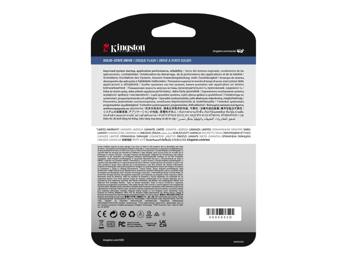 SSD 3.84 TB Mixed Use 2.5" SATA 6Gb/s Kingston DC600M 1 SSD 3.84 TB Mixed Use 2.5" SATA 6Gb/s Kingston DC600M