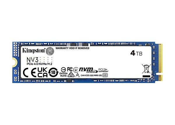 Kingston NV3 NVMe SSD 4TB M.2 2280 1 Kingston NV3 NVMe SSD 4TB M.2 2280