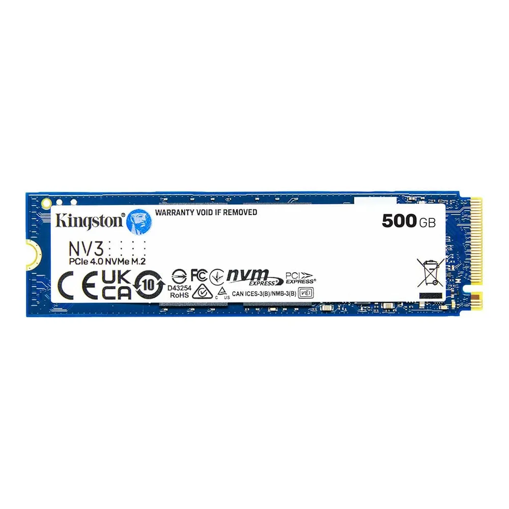 Kingston NV3 M.2 2280 NVMe SSD | 500GB | Hasta 6000 MB/s Lectura 1 Kingston NV3 M.2 2280 NVMe SSD | 500GB | Hasta 6000 MB/s Lectura