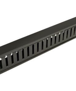 Eaton Tripp Lite Series Rack Enclosure Horizontal Cable Manager (finger duct) 1URM - Conducto de gestión de cables de bastidor con tapa - negro - 1U - 19"
