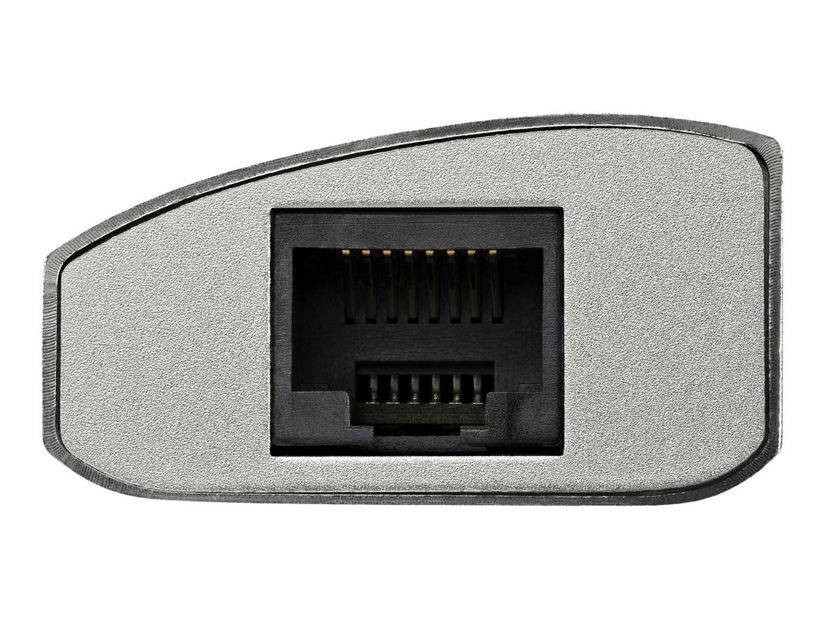 StarTech.com Concentrador de 3 Puertos USB 3.0 con Adaptador de Red Ethernet Gigabit - Hub Portátil de Aluminio - Hub - 3 x SuperSpeed USB 3.0 + 1 x 10/100/1000 1 StarTech.com Concentrador de 3 Puertos USB 3.0 con Adaptador de Red Ethernet Gigabit - Hub Portátil de Aluminio - Hub - 3 x SuperSpeed USB 3.0 + 1 x 10/100/1000