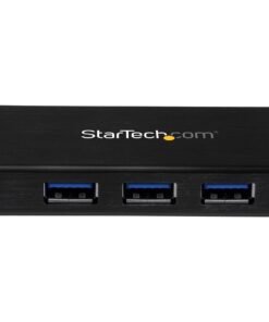 StarTech.com Hub USB 3.0 de Aluminio con Cable - Concentrador de 3 Puertos USB con Adaptador de Red Ethernet Gigabit Externo - Hub - 3 x SuperSpeed USB 3.0 + 1 x 10/100/1000 - sobremesa - para P/N: PEXUSB3S2EI, PEXUSB3S42, PEXUSB3S7, SVA5H2NEUA