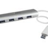 StarTech.com Concentrador Portátil USB 3.0 de 4 Puertos - Hub de Aluminio con Cable Incorporado - Hub - 4 x SuperSpeed USB 3.0 3 Foto ST43004UA 1777774940