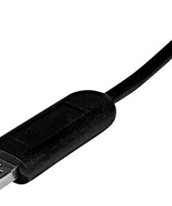 StarTech.com Adaptador Concentrador Hub Ladrón USB 3.0 Super Speed 4 Puertos Salidas Portátil para Laptop Ordenador - Negro - Hub - 4 x SuperSpeed USB 3.0 - sobremesa - para P/N: FCREADMICRO3, MSDREADU3CA