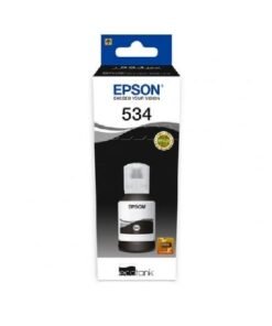 Epson Botella Tinta Original Negra T534120-AL | Rendimiento 6.000 páginas | Compatible con Epson M1000, M1120, M1180, M2120, M2140, M2170, M3170, M3180