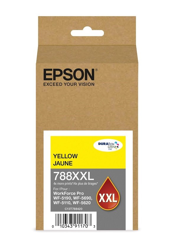 Epson - T788XXL420-AL - Yellow - WorkForce WF-5190 1 Epson - T788XXL420-AL - Yellow - WorkForce WF-5190
