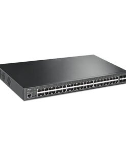 TP-Link JetStream TL-SG3452XP V1 - Conmutador - L2 + - Gestionado - 48 x 10/100/1000 (PoE+) + 4 x 10 Gigabit SFP+ - montaje en rack - PoE+ (500 W)