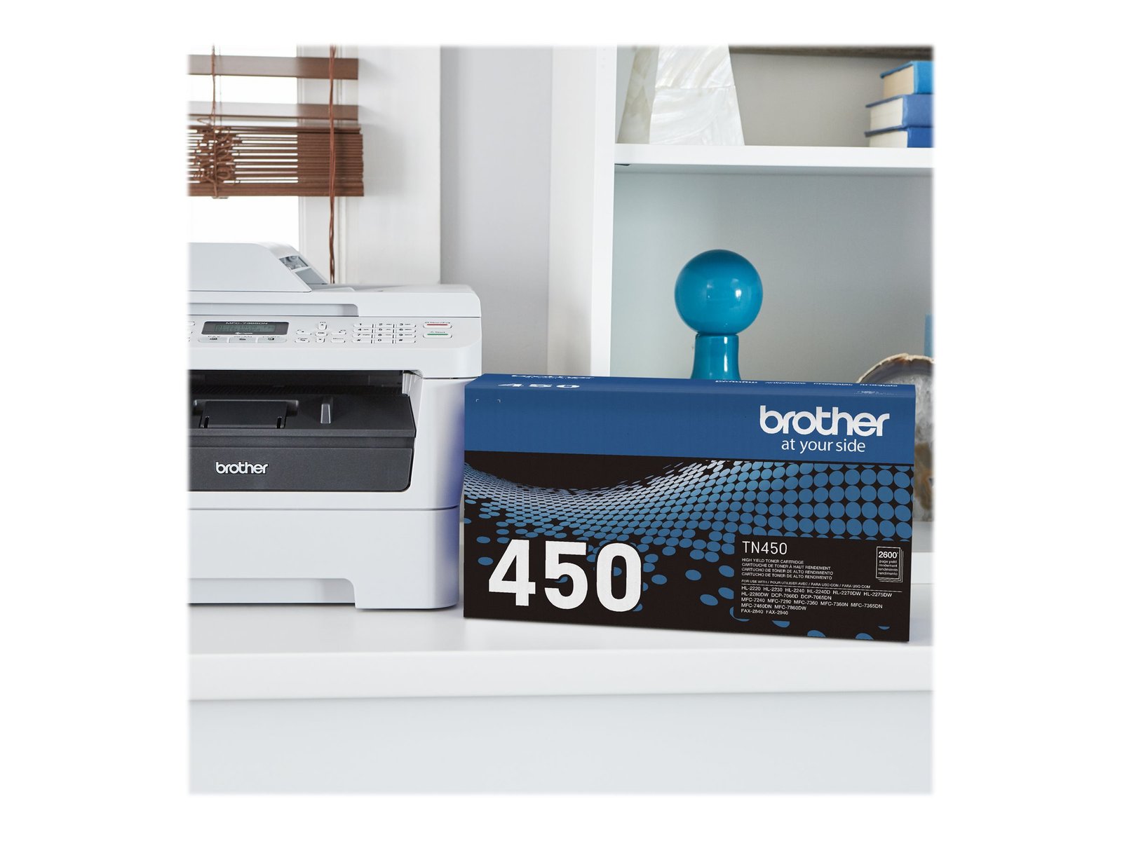 Brother TN450 Cartucho Tóner Original Negro Alto Rendimiento para Impresoras Brother HL-2240, DCP-7060, MFC-7360 1 Brother TN450 Cartucho Tóner Original Negro Alto Rendimiento para Impresoras Brother HL-2240, DCP-7060, MFC-7360