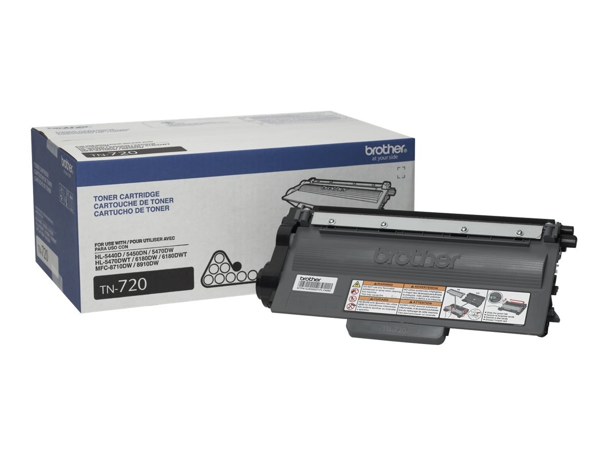 Brother TN720 Cartucho de Tóner Original Negro para Brother DCP, HL, MFC Series 1 Brother TN720 Cartucho de Tóner Original Negro para Brother DCP, HL, MFC Series