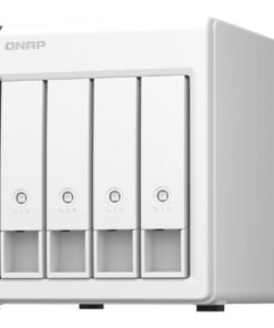 QNAP TS-433 - Servidor NAS - 4 compartimentos - SATA 6Gb/s - RAID 0, 1, 5, 6, 10, JBOD, 50, 60 - RAM 4 GB - Gigabit Ethernet / 2.5 Gigabit Ethernet - iSCSI soporta