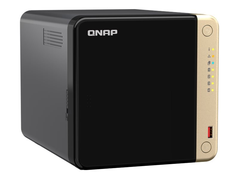 Servidor NAS 4 compartimentos 8GB RAM SATA 6Gb/s 2.5 Gigabit Ethernet RAID QNAP TS-464 1 Servidor NAS 4 compartimentos 8GB RAM SATA 6Gb/s 2.5 Gigabit Ethernet RAID QNAP TS-464