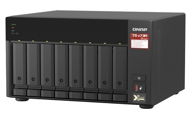QNAP TS-873A NAS 8 Bahías, 2.5GbE, 8GB RAM, iSCSI 1 QNAP TS-873A NAS 8 Bahías, 2.5GbE, 8GB RAM, iSCSI