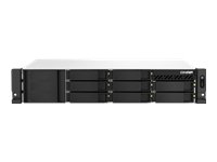 QNAP TS-873AeU-RP - Servidor NAS - 8 compartimentos - montaje en bastidor - SATA 6Gb/s - RAID 0, 1, 5, 6, 10, JBOD, 50, 60 - RAM 4 GB - 2.5 Gigabit Ethernet - iSCSI soporta - 2U