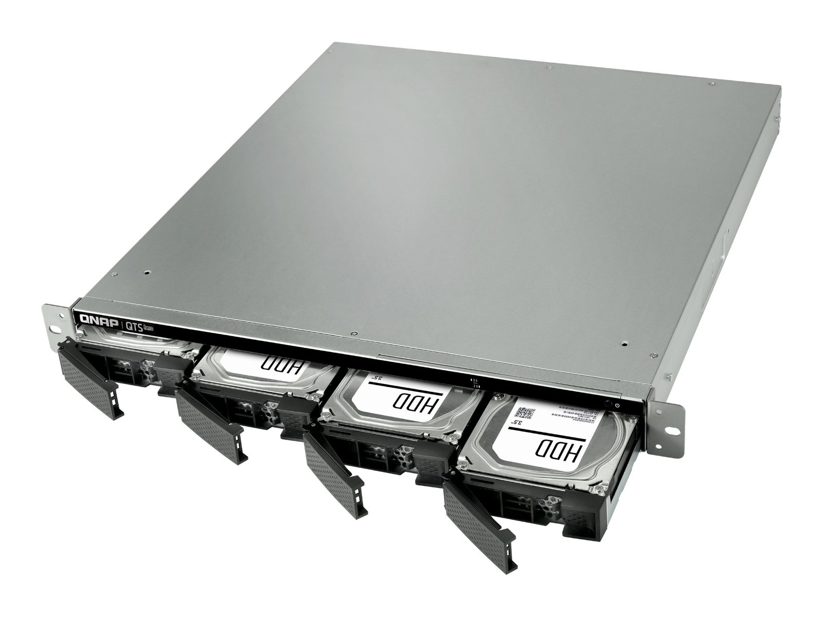 QNAP TS-h977XU-RP - Servidor NAS - 4 compartimentos - montaje en bastidor - SATA 6Gb/s - RAID RAID 0, 1, 5, 6, 10, 50, JBOD, 5 Hot Spare, intercambio en caliente 6, 60, 10 repuesto rápido, RAID TP - RAM 32 GB - Gigabit Ethernet / 10 Gigabit Ethernet / 10Gbps SFP+ - iSCSI soporta - 1U 1 QNAP TS-h977XU-RP - Servidor NAS - 4 compartimentos - montaje en bastidor - SATA 6Gb/s - RAID RAID 0, 1, 5, 6, 10, 50, JBOD, 5 Hot Spare, intercambio en caliente 6, 60, 10 repuesto rápido, RAID TP - RAM 32 GB - Gigabit Ethernet / 10 Gigabit Ethernet / 10Gbps SFP+ - iSCSI soporta - 1U