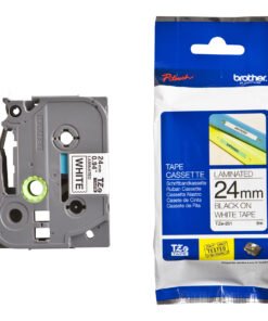 Brother TZe-251 Cinta Laminada P-Touch Negro sobre Blanco 24mm x 8m