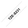 Brother TZe-S231 Cinta Laminada Extrarresistente Negro sobre Blanco 12mm x 8m para Brother P-Touch 7 Brother TZe-S231 Cinta Laminada Extrarresistente Negro sobre Blanco 12mm x 8m para Brother P-Touch