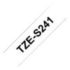 Cinta Adhesiva extrarresistente laminada negro sobre blanco 1,8cm x 8m Brother TZe-S241 8 Brother TZe-S241 - Adhesivo extrarresistente - negro sobre blanco - rollo (1,8 cm x 8 m) 1 cinta(s) tipo laminado - para Brother PT-D600; P-Touch PT-1880, D450, D800, E310, E550, E800, P900, P950