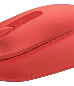 Microsoft ratón móvil inalámbrico 1850 - Ratón - diestro y zurdo - óptico - 3 botones - inalámbrico - 2.4 GHz - receptor inalámbrico USB - rojo llama