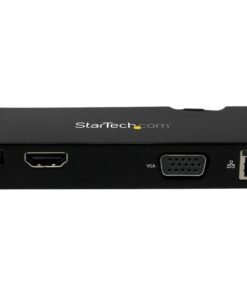 StarTech.com Replicador de Puertos USB 3.0 con HDMI o VGA, Ethernet Gigabit y USB Pass-Through - Docking Station para Portátil - Estación de conexión - USB - HDMI - 1GbE - para P/N: ARMPIVOT, ARMPIVOTE, ARMPIVSTND, ARMSLIM, ARMUNONB