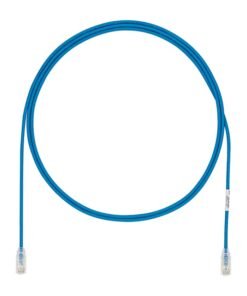 Panduit TX6A-28 Category 6A Performance - Cable de interconexión - RJ-45 (M) a RJ-45 (M) - 2 m - UTP - CAT 6a - IEEE 802.3at - atornillado, sin halógenos, sin enganches, sólido - azul