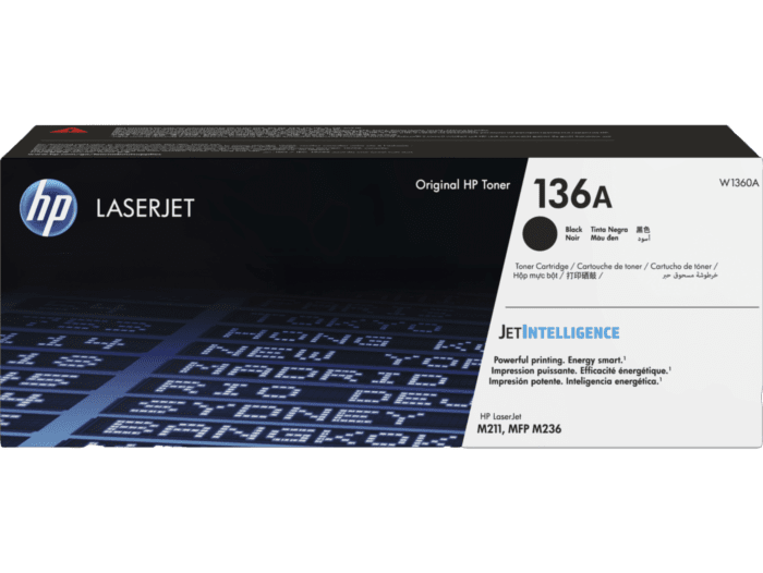 Cartucho de Tóner Negro Original para LaserJet M211 M236 HP 136A W1360A 1 Cartucho de Tóner Negro Original para LaserJet M211 M236 HP 136A W1360A