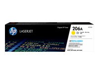 Tóner Original HP 206A Amarillo para Color LaserJet Pro M255, M283, MFP M282, MFP M283 (W2112A)
