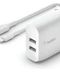 Belkin - - 24 vatios - 4.8 A - 2 conectores de salida (USB) - blanco