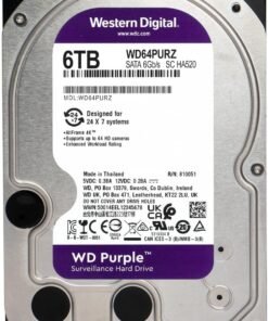 Disco Duro 6TB Vigilancia 3.5 SATA 6Gb/s WD WD64PURZ