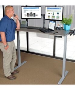 Tripp Lite Sit Stand Adjustable Electric Desk Base for Standing Desk Black - Base de mesa - ajuste de la altura eléctrico - negro base