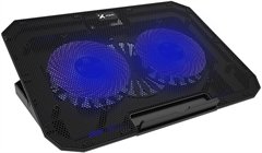 Xtech Laptop Stand Black with Blue LED - Up to 15.6" XTA-156