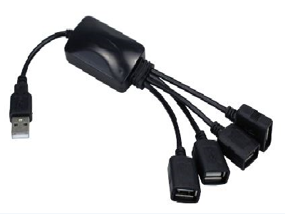 Xtech - USB cable - 4 pin USB Type A - to 4 USB hub adapt 1 Xtech - USB cable - 4 pin USB Type A - to 4 USB hub adapt