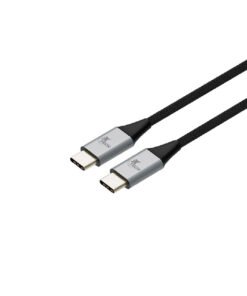 Xtech Cable USB-C Trenzado 3.6m Negro y Plata