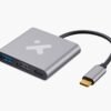 Adaptador de Video USB C HDMI USB 3.0 Power Delivery Aluminio 3 en 1 Xtech XTC-566 3 Xtech - Video adapter - USB Type C - HDMI (f) Type C(f) USB 3.0(f) - Aluminum - 3 in one XTC-566