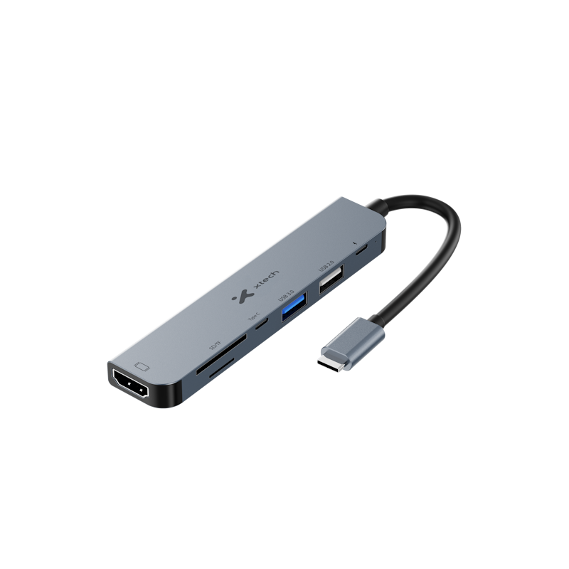 Xtech Hub USB-C 7 Puertos XTC-571 1 Xtech Hub USB-C 7 Puertos XTC-571