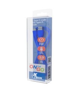 Xtech - USB cable - 4 pin USB Type A - USB Type-C - 1.2 m - Bag of 10 un XTG-238