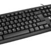 Xtech Teclado USB con Cable Español, Negro, Tamaño Completo - XTK-092S